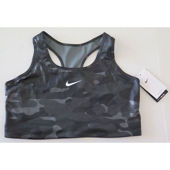 Nike DD1059 084 Women's Plus Sz 1X Camo Dri-FIT Swoosh Medium Support Sports Bra - Picture 1 of 4